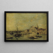 Vue de San Giorgio Maggiore - Atelier de Francesco Guardi — indrammet kunstværk på væggen