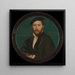 Portrait af en mand, Sir Ralph Sadler - Hans Holbeins værksted — indrammet kunstværk på væggen