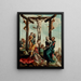 La Crucifixion - Atelier de Jan van Scorel — indrammet kunstværk på væggen