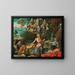 Saint Jérôme dans le ørkenen - Atelier de Joachim Patinir — indrammet kunstværk på væggen
