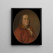 Benjamin Franklin-maleri - Joseph Siffred Duplessis værksted — indrammet kunstværk på væggen
