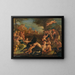 Bacchanale med den berusede Silène - Luca Giordano værksted — indrammet kunstværk på væggen