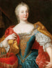 Portrætmaleri af kejserinde Marie-Thérèse, dronning af Ungarn og Böhmen, med den ungarske krone - Martin van Meytens værksted — visning af kunstværket