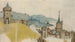 Vue d'une ville fortifiée dans un paysage fluvial - Atelier du Maître LCz — visning af kunstværket