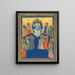 Le Christ en majesté avec les douze apôtres - Atelier de Pacino di Bonaguida — indrammet kunstværk på væggen