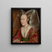 Portrait af Isabelle af Portugal - Atelier af Rogier van der Weyden — indrammet kunstværk på væggen