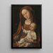 La Vierge à l'œillet - Atelier de Rogier van der Weyden — indrammet kunstværk på væggen
