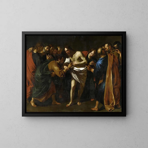 L'incrédulité de saint Thomas - Wouter Pietersz Crabeth II — indrammet kunstværk på væggen