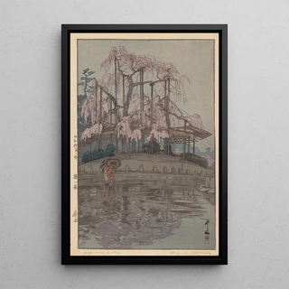 Yoshida Hiroshi - Eight Scenes of Cherry Blossoms Spring Rain Sakura hachidai Harusame.webp