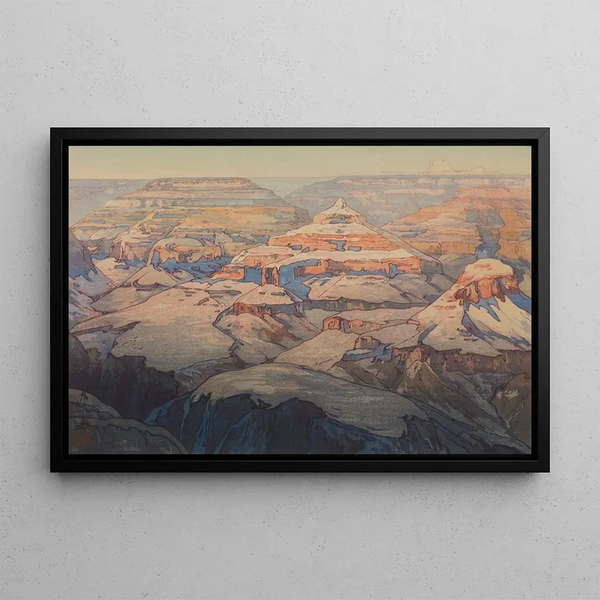 Grand Canyon fra serien De Forenede Stater - Yoshida Hiroshi — indrammet kunstværk på væggen