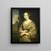Portrait af Petronella van der Burcht 1657-1682 - Zacharias Blijhooft — indrammet kunstværk på væggen
