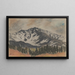 Motif des Hautes Tatras - Zolo Palugyay — indrammet kunstværk på væggen