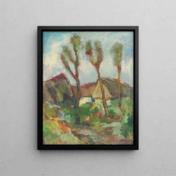 Zolo Palugyay - Sketch of a Landscape with Poplars.webp