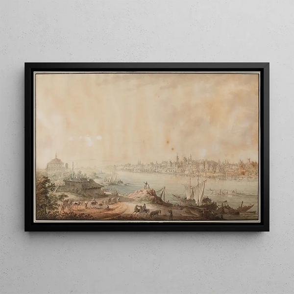Zygmunt Vogel - View of Warsaw from the side of the Loreto church in the Praga district.webp