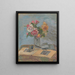 Bouquet de roses - Zygmunt Waliszewski — indrammet kunstværk på væggen