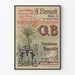 Vintage reklameplakat for porcelæns G. Boutigny