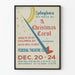 Vintage plakat A Christmas Carol Federalteatret