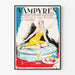 Vintage Vampyren Plakat - Retro Vægdekoration