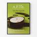 Grøn plakat A.F.Th. Het Schervengericht med ødelagt vinylplade