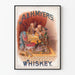 Vintage plakat A & H Myers whiskey dekorativ