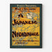 Vintage plakat A japansk natskade - Kunstnerisk vægdekoration