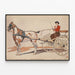 Vintage stilarter plakat Hippomobiles - A Kentucky Breaking Cart — indrammet kunstværk på væggen