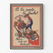 Patriotisk vægdekoration plakat "A la porte, le boche!"