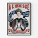 Vintage plakat fra Chapellerie A L'Hérissé - Original vægdekoration