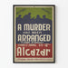Vintage teaterplakat « A Murder Has Been Arranged » vægdekoration