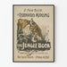 Vintage plakat af Bogen om Junglen af Rudyard Kipling
