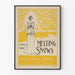 Vintage plakat Melting Snows, vægdekoration gammel bog