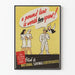 Vintage plakat 'A Pound Lent Is Worth Two Spent' - Retro vægdekoration Artem Legrand