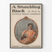 Vintage plakat A Stumbling Block af Justus Miles Forman