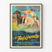 Vintage plakat A Thief in Paradise - Illustration polo hestevæddeløb