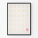 Vægplakat Bløde Hjerter - Minimalistisk Design