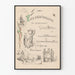 Vintage plakat til bryllupsannoncering Amsterdam 1890