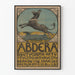 Vintage plakat Abdera kunstnerisk og satirisk vægdekoration