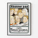 Vintage plakat Abonnement Norsk Familie Journal