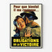 Vintage plakat Køb af Sejrens Obligationer
