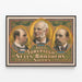 Vintage plakat Adam Forepaugh & Sells Brothers største shows — indrammet kunstværk på væggen