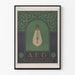 Vintage plakat AEG Metallfaden-Lampe retro vægdekoration