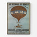 Vintage plakat Luftfartskursus til hest - Champ de Mars 1850