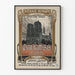 Vintage plakat fra tjekkisk boghandel Notre-Dame de Paris