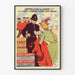 Vintage plakat af Westbanernes jernbaner Paris London