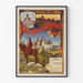 Vintage plakat af Nordbanen Pierrefonds Compiègne Coucy