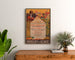 Vintage-reklameplakat Potasses d’Alsace, indrammet over en trækommode mellem planter.