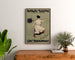 Vintageplakat Oh! Susannah!, Royalty Theatre, indrammet over en trækommode mellem planter.