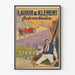 Vintage plakat Laurin & Klement Automobiles vægdekoration