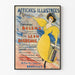 Vintage illustreret plakat til vægdekoration - trykkeri Bulens Bruxelles