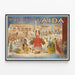 Vintage plakat Aida - Teater- og operadekoration Artem Legrand — indrammet kunstværk på væggen
